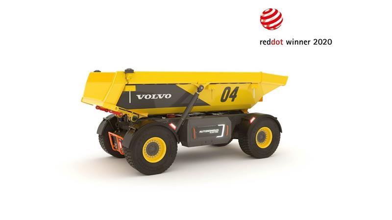 İş Makinası - Otonom Volvo TA15 yük taşıyıcıya Red Dot tasarım ödülü