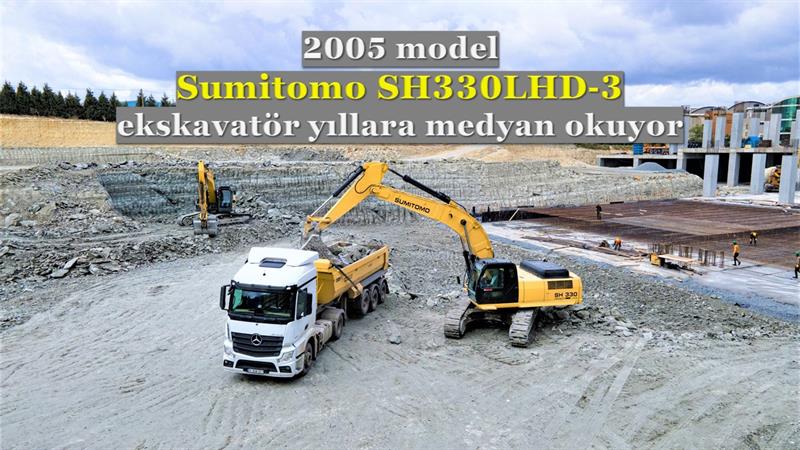 İş Makinası - 2005 model SH330LHD-3 Sumitomo ekskavatör yıllara medyan okuyor