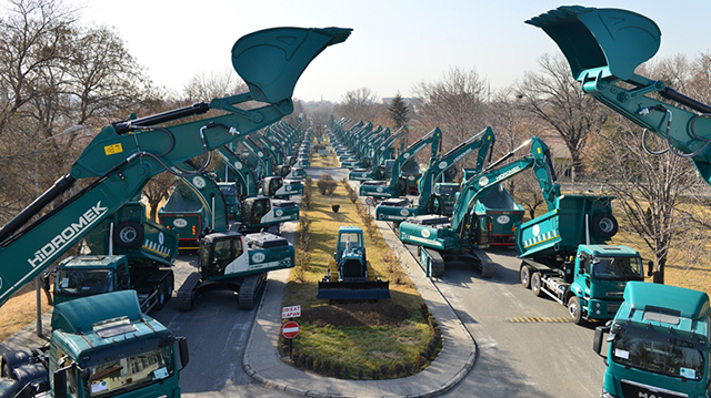 İş Makinası - Hidromek’ten DSİ’ye 135 adetlik dev ekskavatör filosu