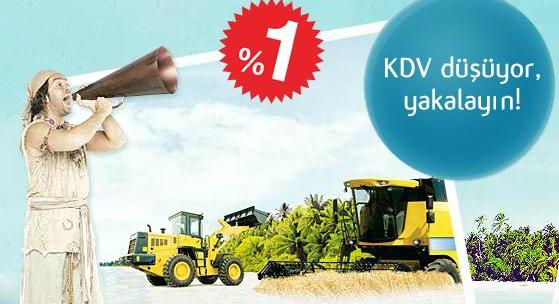 İş Makinası - Tüm iş makinalarındaki KDV oranı % 1’e düşecek
