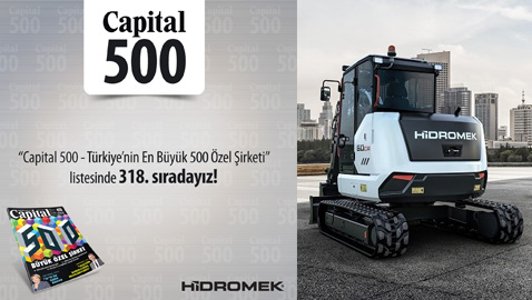 İş Makinası - HİDROMEK, bir kez daha en büyük 500 şirket arasında