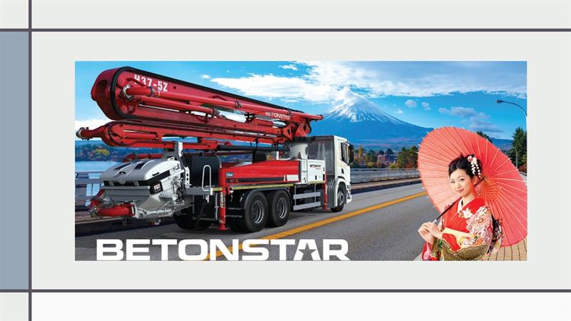 İş Makinası - BETONSTAR ihracat pazarlarına Japonya’yı da ekledi