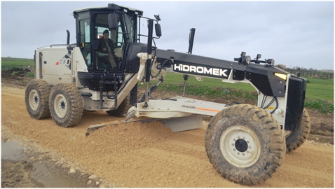 İş Makinası - Koşan Tur filosunun ilk motor greyderi HİDROMEK HMK 600 MG oldu