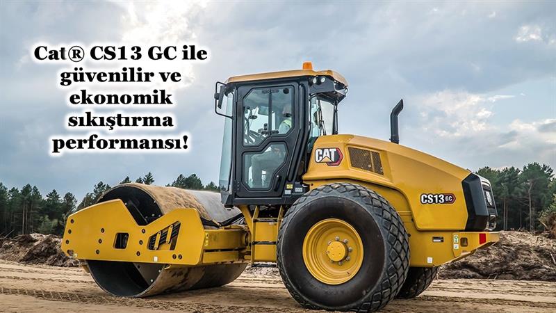 İş Makinası - CAT® CS13 GC İLE GÜVENİLİR VE EKONOMİK SIKIŞTIRMA PERFORMANSI