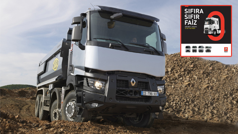 İş Makinası - Renault Trucks’tan sıfıra sıfır faiz kampanyası