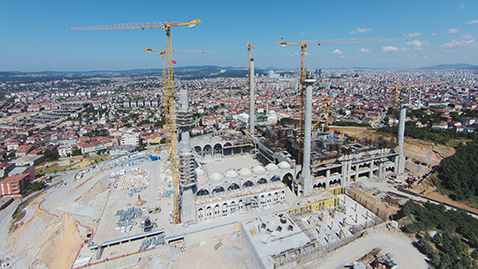 İş Makinası - Türkiye’nin en büyük camisine TeknoVinç’ten özel mühendislik çözümleri
