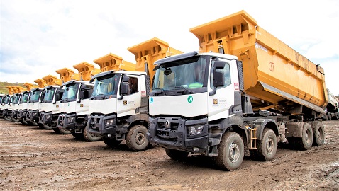 İş Makinası - Güvensoy İnşaat’ın maden projeleri, Renault Trucks K serisine emanet