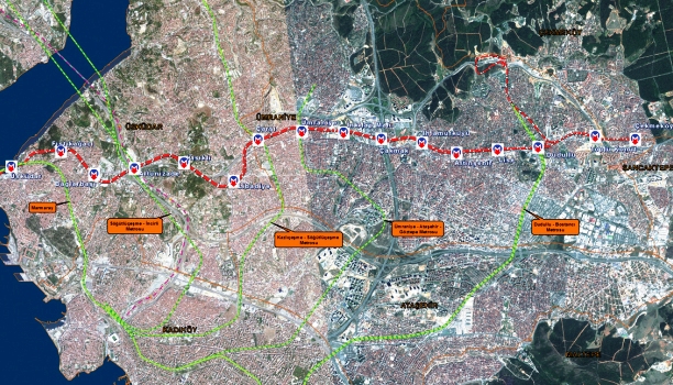 İş Makinası - Ümraniye Metro İstasyonu inşaatı başlıyor
