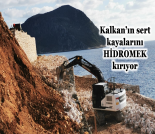 İş Makinası - KALKAN’IN SERT KAYALARINI HİDROMEK KIRIYOR Forum Makina