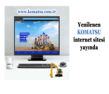 İş Makinası - YENİLENEN KOMATSU İNTERNET SİTESİ YAYINDA Forum Makina