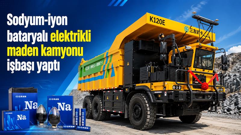 SODYUM İYON BATARYALI ELEKTRİKLİ MADEN KAMYONU İŞBAŞI YAPTI