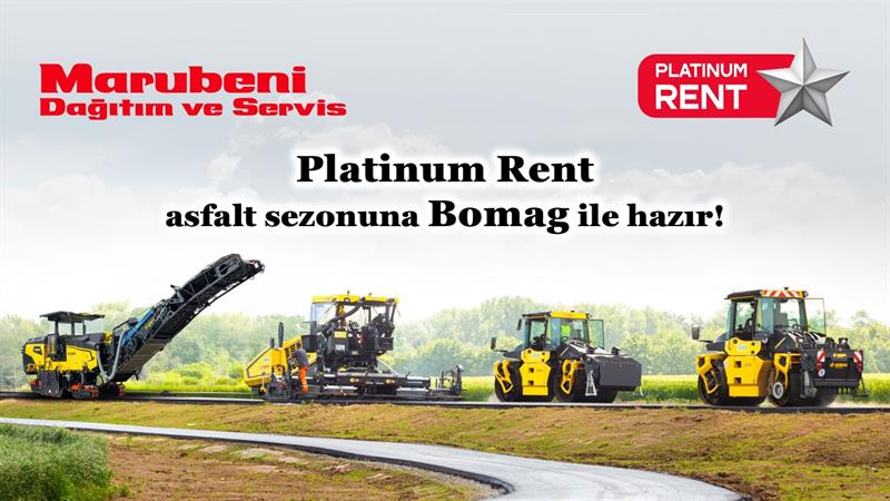 İş Makinası - PLATINUM RENT, ASFALT SEZONUNA BOMAG İLE HAZIR
