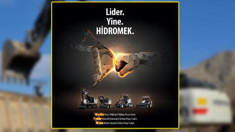 İş Makinası - HİDROMEK greyderlerde de Türkiye pazar lideri