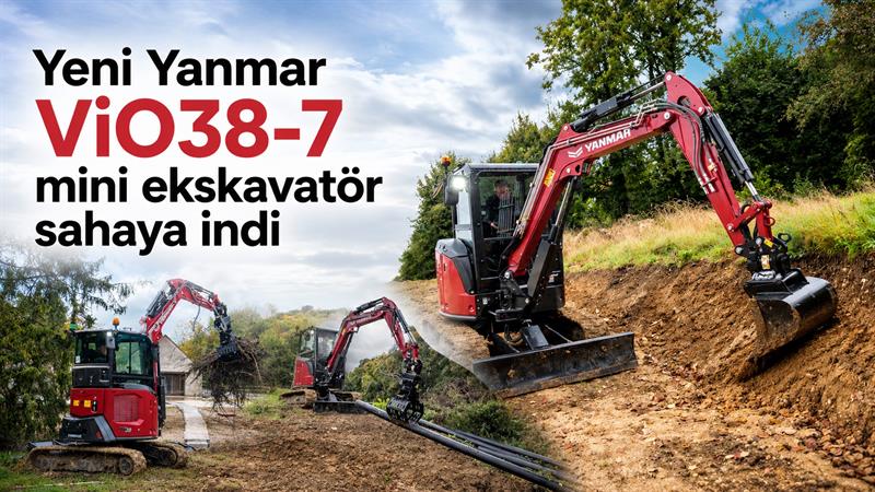 İş Makinası - YENİ YANMAR VIO38 7 MİNİ EKSKAVATÖR SAHAYA İNDİ