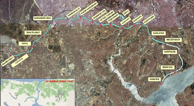İş Makinası - Mecidiyeköy-Mahmutbey metro hattı, 18 Eylül'de ihale edilecek