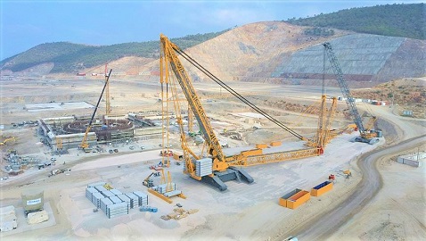 İş Makinası - Türkiye’nin ilk nükleer enerji santraline dev vinç