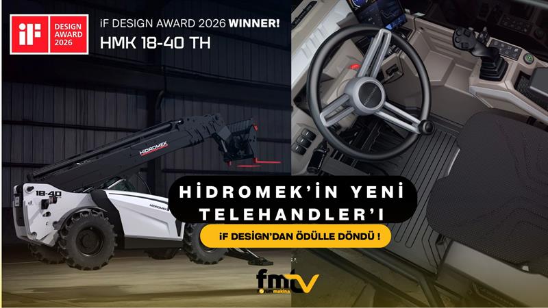 İş Makinası - HİDROMEK’İN YENİ TELEHANDLER’I iF DESİGN’DAN ÖDÜLLE DÖNDÜ