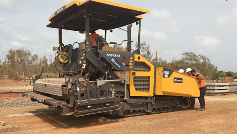 İş Makinası - YAPIRAY, Senegal Hızlı Tren Projesi’nde Volvo finişerlerini tercih etti