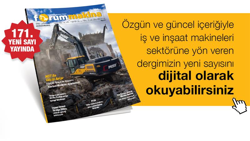 FORUM MAKİNA DERGİSİ YENİ SAYISI DİJİTAL OLARAK DA YAYINDA
